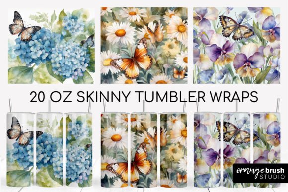 Download Butterfly Tumbler Designs, Summer Wrap - Tumbler designs Collection