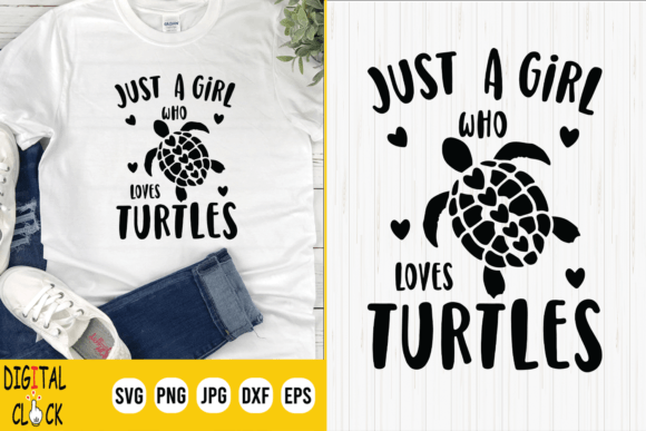 Download Just a Girl Who Loves Turtles Sea Turtle - Premium Bundle
