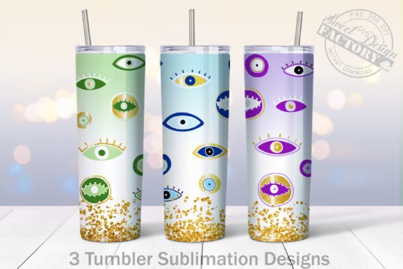 Download Evil Eyes Tumbler Designs BUNDLE - Tumbler designs Collection